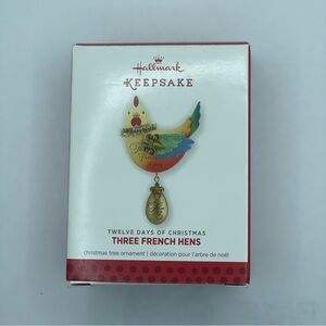 Hallmark Keepsake Ornament 2013‎ THREE FRENCH HENS TWELVE DAYS OF CHRISTMAS